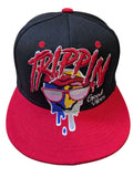 Trippin Good Vibe Black/Red Snapback Hat