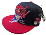 Trippin Good Vibe Black/Red Snapback Hat