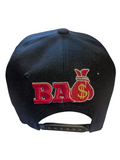 Secure The Bag Dollar Theme Black Snapback Hat