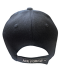 US Air Force Veteran Shield Black Baseball Hat Cap