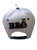 Secure The Bag Dollar Theme White/Black Snapback Hat