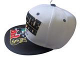Secure The Bag Dollar Theme White/Black Snapback Hat
