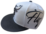 Chicago Legend 23 Fly Graffiti Style White/Black Two Tone Snapback