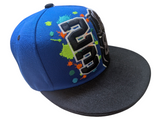 Chicago Legend 23 Angry Bull Style Blue/Black Two Tone Snapback