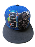 Chicago Legend 23 Angry Bull Style Blue/Black Two Tone Snapback