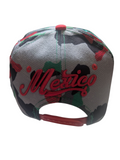 Mexico Flag Graffiti Style Green Camouflage Snapback Hat