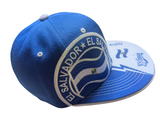 El Salvador Flag Thunder Style Royal Blue Snapback Hat