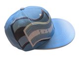 Honduras Flag Graffiti Style Sky Blue Snapback Hat