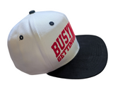Busy Getting Money Flock Print Style White/Black Snapback Hat Cap