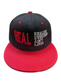 REAL (Realize Everyone Ain't Loyal ) Black/Red Two Tone Snapback
