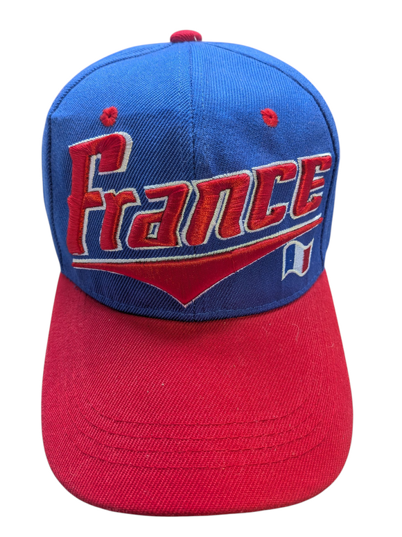 France Flash Style Baseball Hat Cap (Blue/Red)