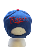 France Flash Style Baseball Hat Cap (Blue/Red)