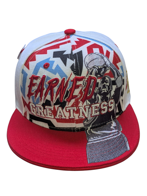 Chicago Legend Earned Greatness 23 Legend White/Red Snapback Hat Cap