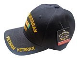 US Military Vietnam Veteran Wife Black Baseball Hat Cap