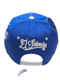El Salvador Flag Graffiti Style Royal Blue Snapback Hat