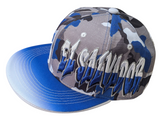 El Salvador Flag Graffiti Style Camouflage Snapback Hat