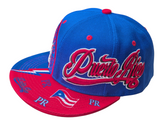 Puerto Rico Flag Thunder Style Royal Blue/Red Snapback Hat
