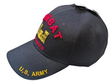 US Army Combat Engineer Black Baseball Hat Cap