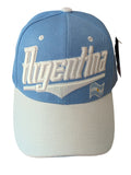 Argentina Flag Under Brim Sky Blue/White Baseball Hat Cap front view