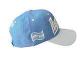 Argentina Flag Under Brim Sky Blue/White Baseball Hat Cap side view