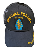US Military Army Special Forces Airborne Black Baseball Hat Cap