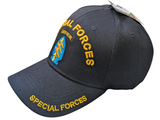 US Military Army Special Forces Airborne Black Baseball Hat Cap
