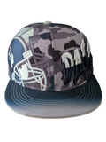 Dallas City Name Graffiti Style Snapback Cap front view