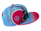 Houston graffiti style snapback cap helmet detail