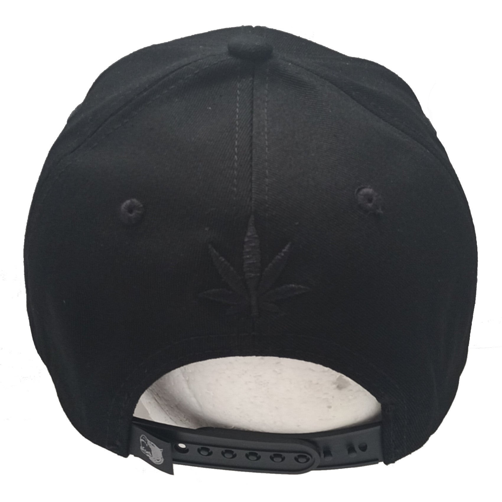 Cannabis Marijuana Leaf Embroidered Black Shadow Flat Bill Snapback Ha –  Hat Crew, image size:1700x1700
