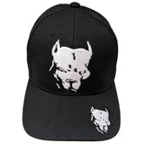 Pit Bull Face Image Trucker Baseball Hat Cap (Black)