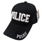 Police Embroidered Black Baseball Cap
