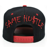 Different Day Same Hustle Snapback Hat Cap (Black/Red)