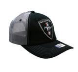Ford Mustang Shield Logo Black/Grey Auto Mesh Hat Cap