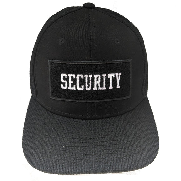 Security Patch Embroidered Black Baseball Cap