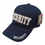 Security Embroidered Blue Baseball Cap