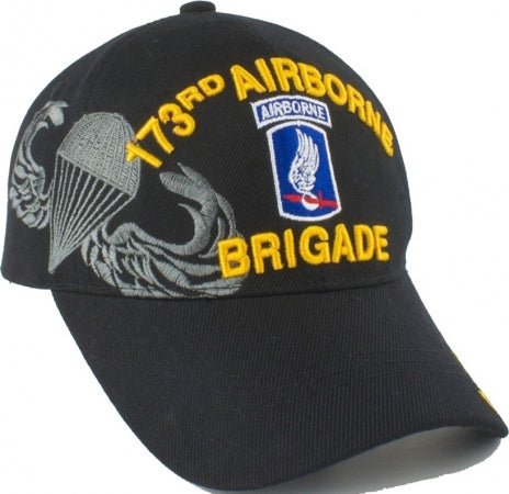 US Military 173rd Airborne Brigade Sky Soldiers Baseball Hat Cap, One Size, Black
