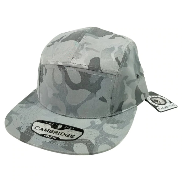 Cambridge Shiny Camper Hat Cap (Grey)