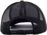 Cambridge Mesh Back Trucker Hat Cap (Charcoal/Black)