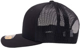 Cambridge Mesh Back Trucker Hat Cap (Black)