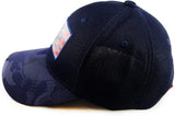 US Flag Hologram Patch Baseball Hat Cap (Navy Blue)