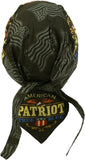 Danbanna Deluxe American True Blue Patriot Headwrap Doo Rag Skull Cap