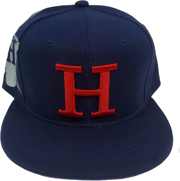 Houston City Jumbo Logo Style Snapback Cap (Blue)