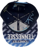 Tennessee State Flash Style Snapback Cap (Blue/Sky)