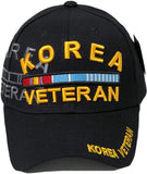 US Military Korea Veteran Black Adjustable Baseball Hat Cap