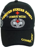 US Military Combat Medic Baseball Hat Cap, One Size, Black