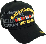 US Military Iraq-Afghanistan Veteran Black Adjustable Baseball Hat Cap