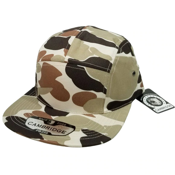 Cambridge Shiny Camper Hat Cap (Beige Khaki)