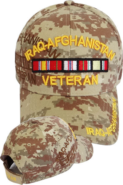 US Military Iraq Afghanistan Veteran Desert Camouflage Adjustable Baseball Hat Cap