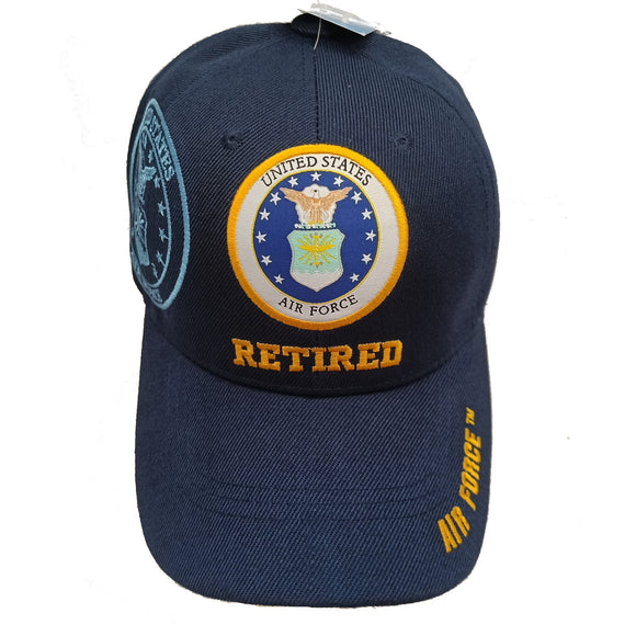 United States Air Force Retired Blue Baseball Hat Cap