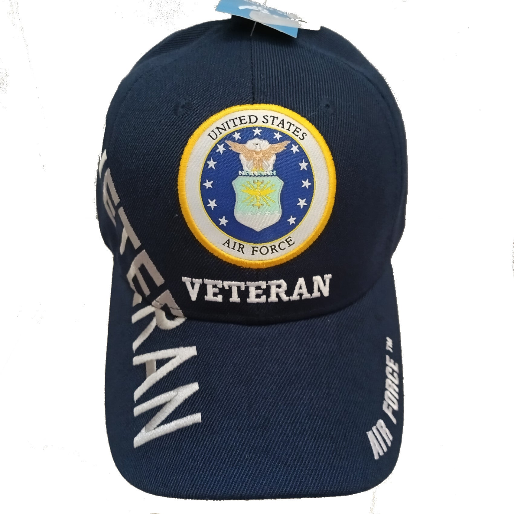 US Air Force Retired Emblem Shadow Baseball Hat Cap